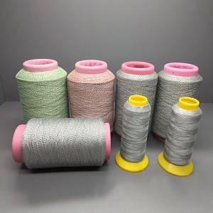 Reflective embroidery thread
