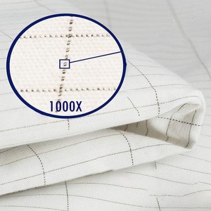 Silver grid earthing conductive fabric