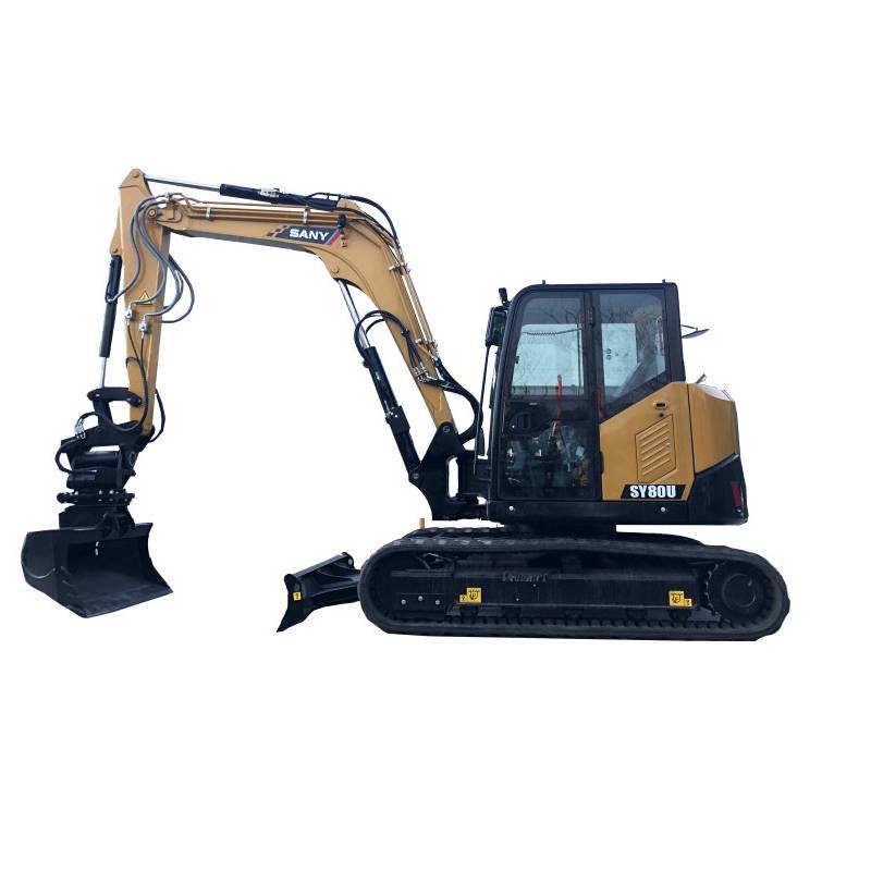9ton Crawler Excavator SY80U multi-purposer  Excavator  for sale Featured Image