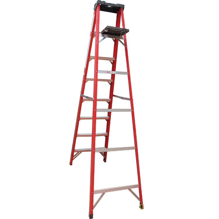 Hot Sale Light Weight Fiberglass Single-Sided Step Ladder
