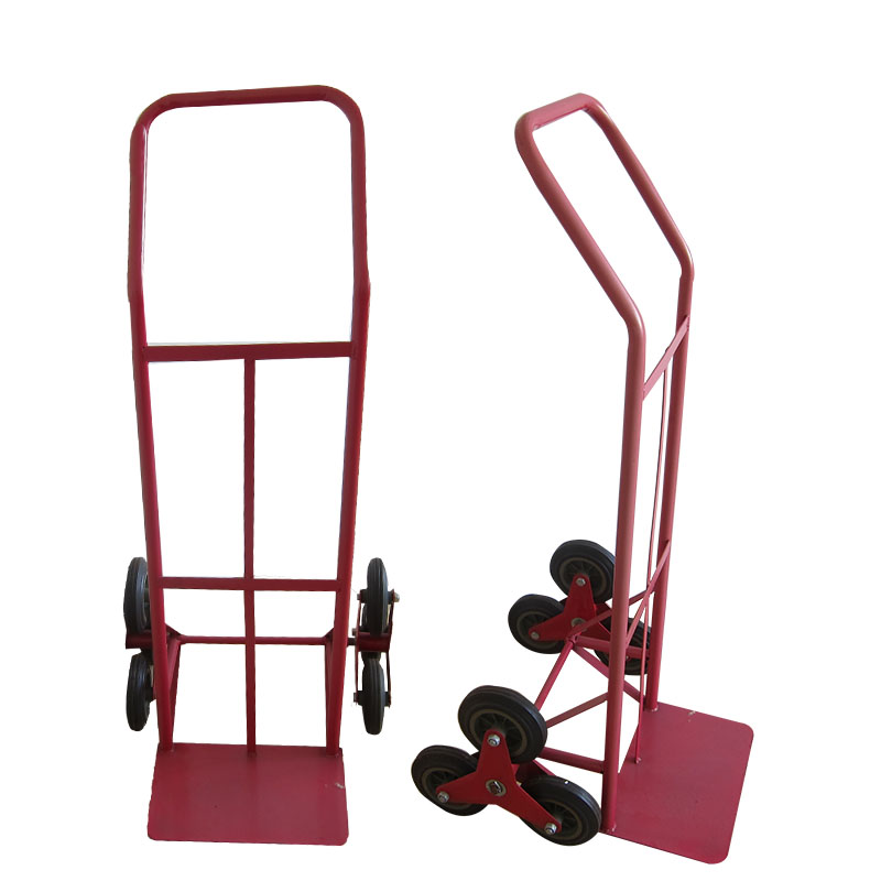 Convenient six wheel stair climbing hand trolley tools