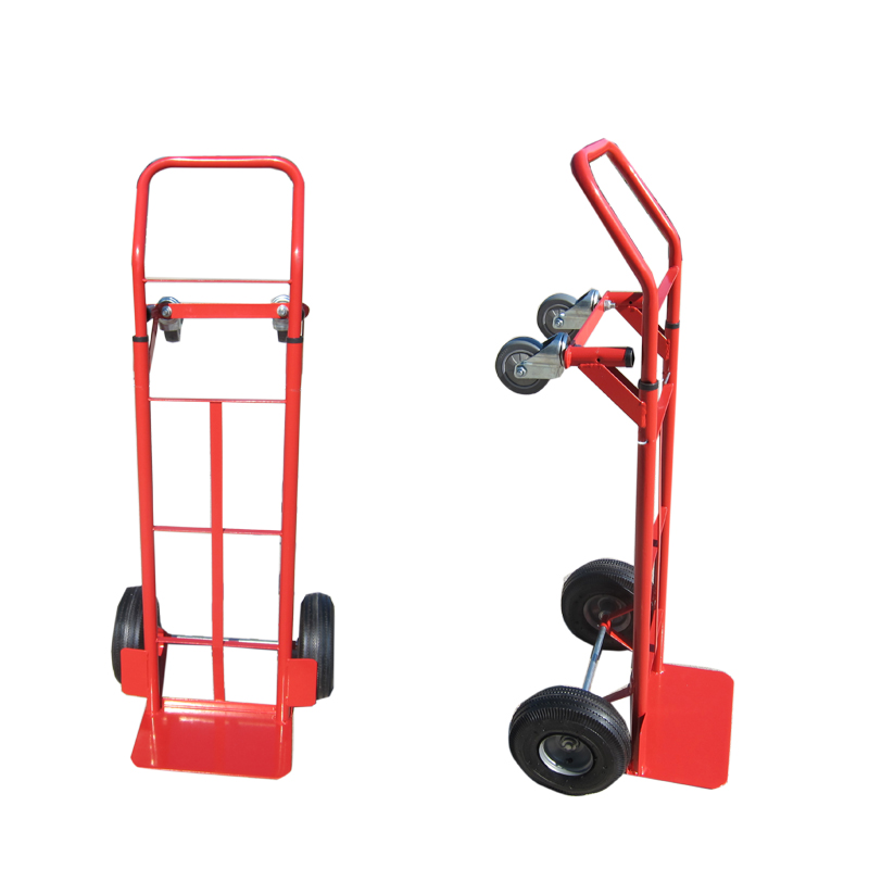 Supermarket storage travel use folding hand pull truck trolley for sale