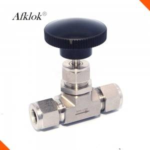 High Pressure Gas Needle Valve Stainless Steel 6000psi 3000psi