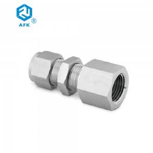 1/8 1/4 1/2 3/4 inch High Pressure Stainless Steel Gas Bulkhead Female Connector
