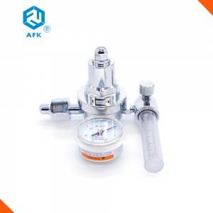 Argon Co2 Nitrogen 200bar Brass Pressure Regulator with Flowmeter 25L 30L