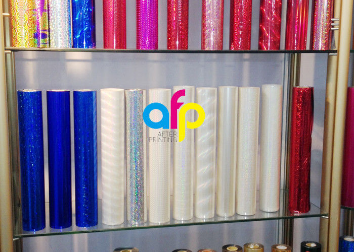 Colorful Laser Holographic Foil , ISO9001 Approval Hot Foil Rolls For Stamping