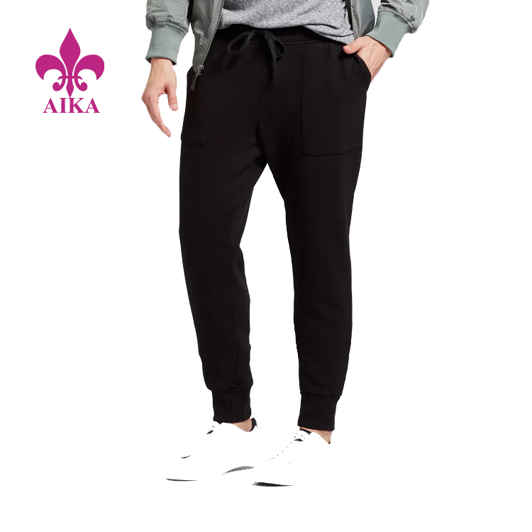 Prilagođena sportska odjeća, 100% pamuk s manžetama, udobne sportske hlače za trčanje za muškarce