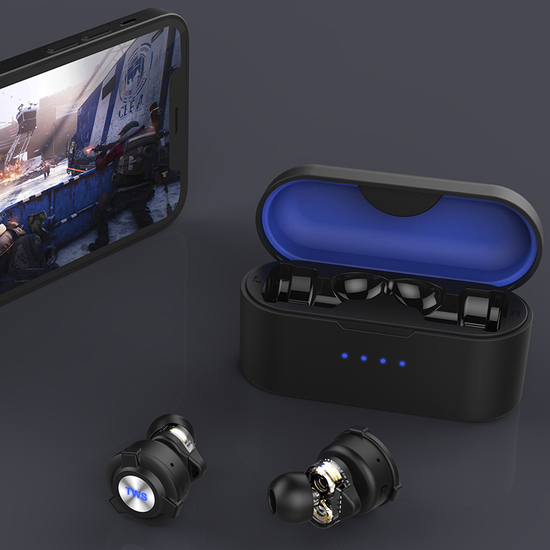 Latest global version dual dynamic driver Touch Control Wireless Earbuds Gaming Earphones Featured Image