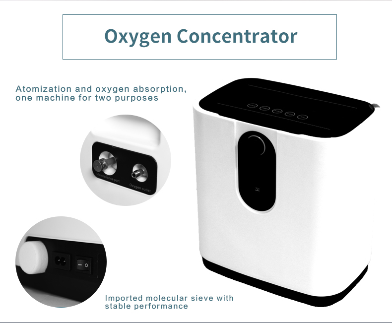 Medical Equipment Oxygen Generator 1L Quite Home care Oxygen Concentrator (3)