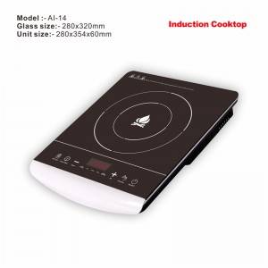 Amor new product AI-14 induction cooker polished skin touch induction cooktop with good price