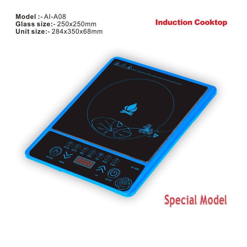 Amor 2020 new most popular polished induction cooker AI-A08 push button 110V hotplate for OEM customer
