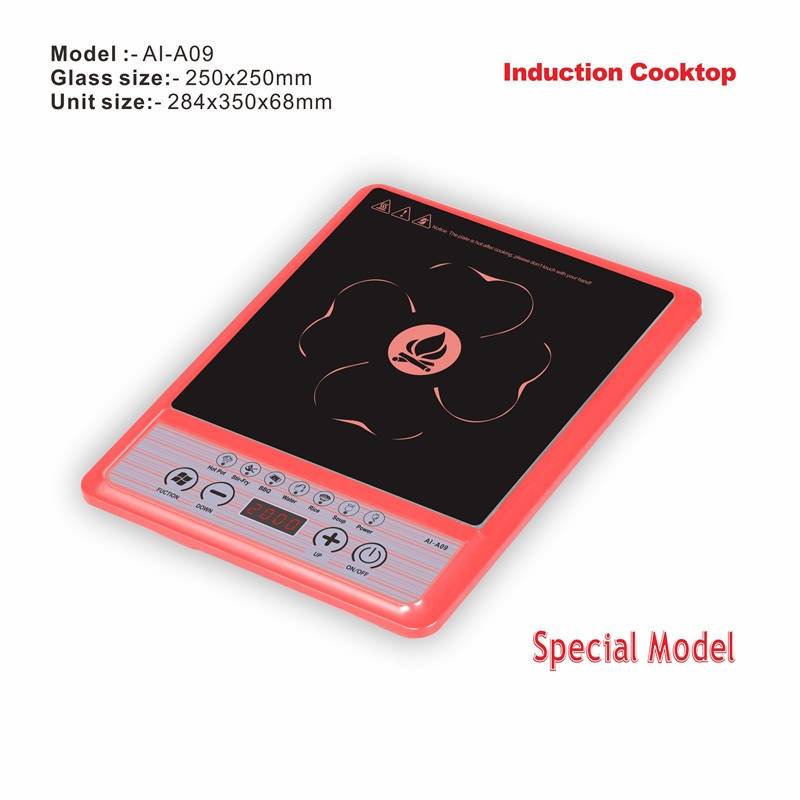 Amor new induction cooker AI-A09 special design push button electric burner for Europe market