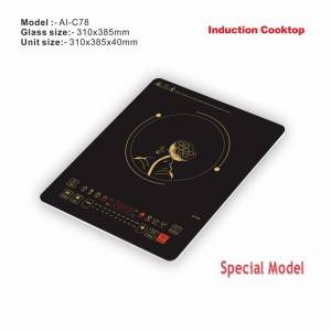 Amor polished induction cooker AI-C78 electric hotplate for fast cooking single burner