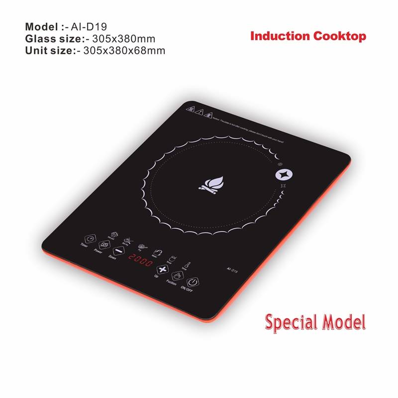 Amor induction cooker AI-D19 professional manufacturer polished electric stove with stable function