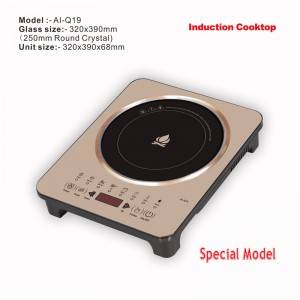 Amor induction cooker AI-Q19 kitchen appliance touch sensor polished ceramic cooker for OEM customer