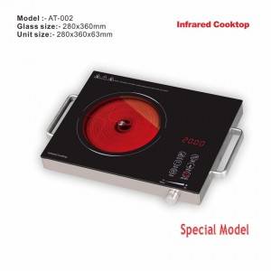 Amor infrared cooker AT-002 China Supplier polished infrared hob with excellent quality for wholesale