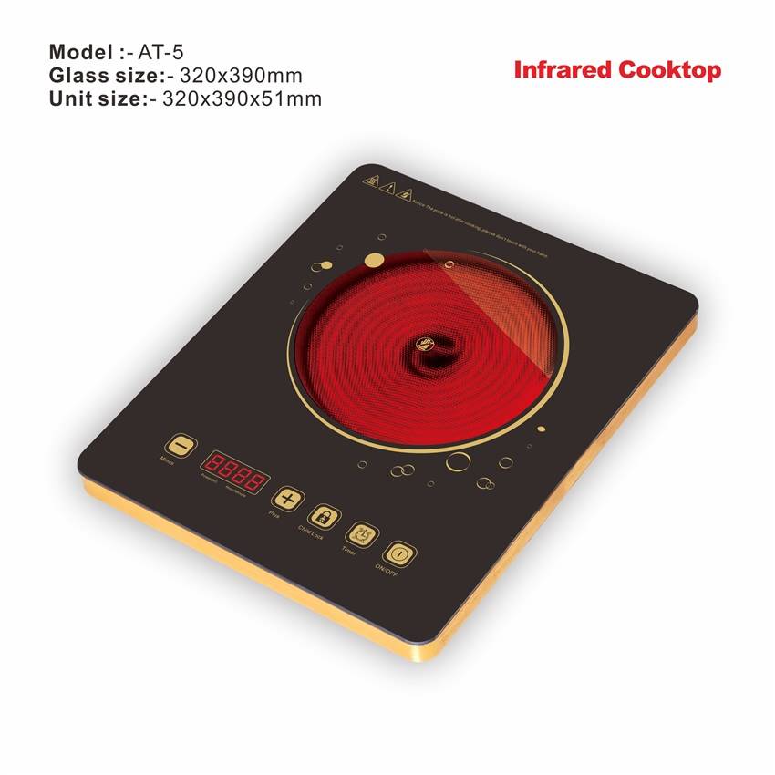 Amor infrared cooker AT-5 best price of skin touch infrared cooker With Professional Technical Support
