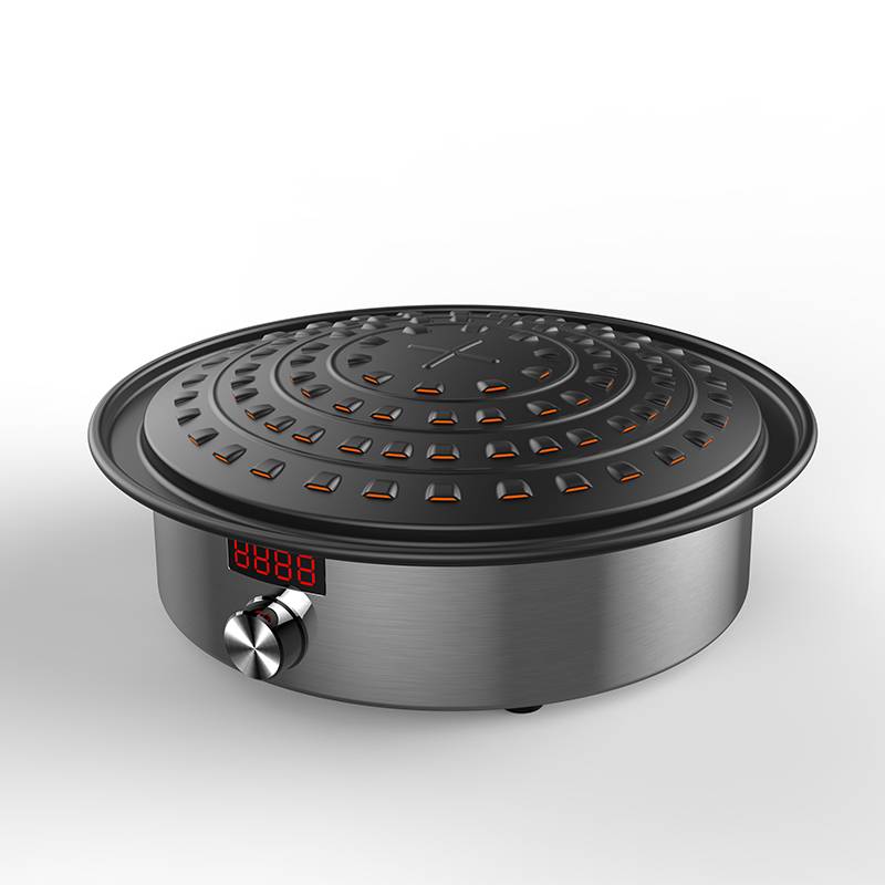 Amor infrared cooker AT-7BBQ sensor touch with knob polished hot plate for wholesale online Featured Image