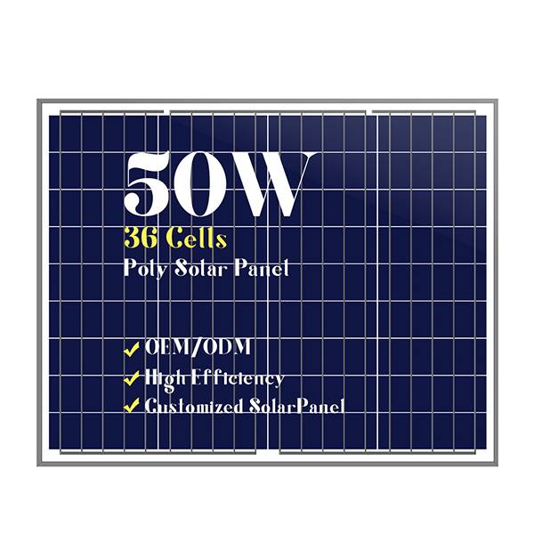 Small solar panels customized cells poly 50w Featured Image