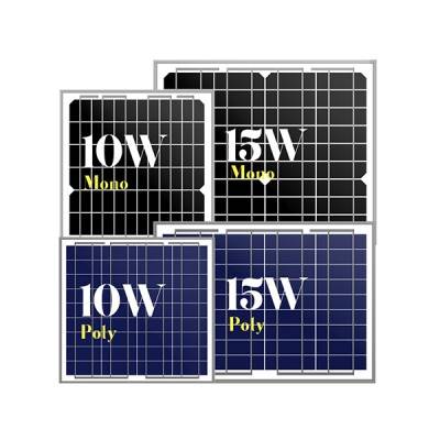 Mini size customized mono solar panels 10w15w