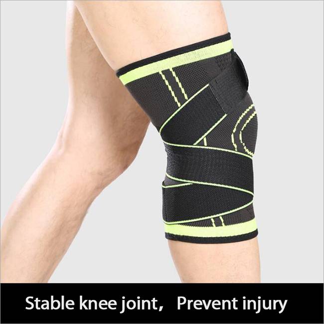 Professional sports kneecap with anti-skid pressure