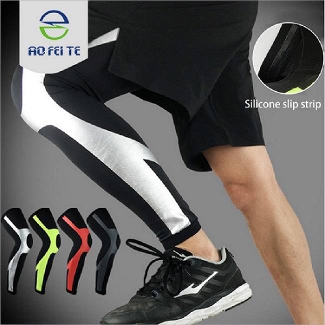 Knee support wearable compression sleeve pads adults