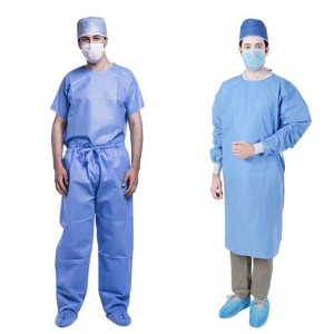 Disposable Isolation Clothes in safety clothing Waterproof Isolation Cover Gown Clothes