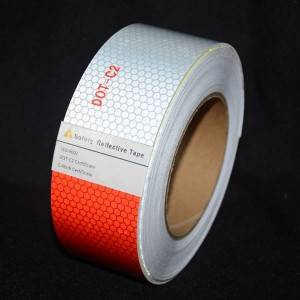 AT™ HIB Grade™ Conspicuity Markings RT3200, White&Red, DOT, 2 in x 150 feet