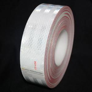 AT™ HIP Grade™ Conspicuity Markings RT4200, White&Red, DOT, 2 in x 150 feet