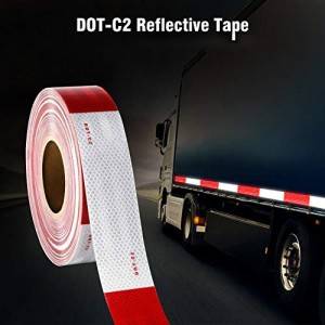 AT™ Diamond Grade™ Conspicuity Markings RT5100, White&Red, DOT, 2 in x 150 feet
