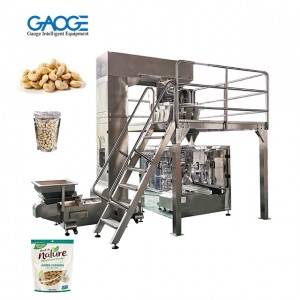 Fully Automatic Doypack Stand Up Spout Pouch Zip Bag Given Bag Cashew Packing Machine