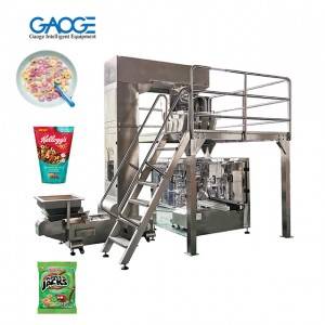 Automatic Doypack Stand Up Pouch Zip Bag Cereal Packing Machine