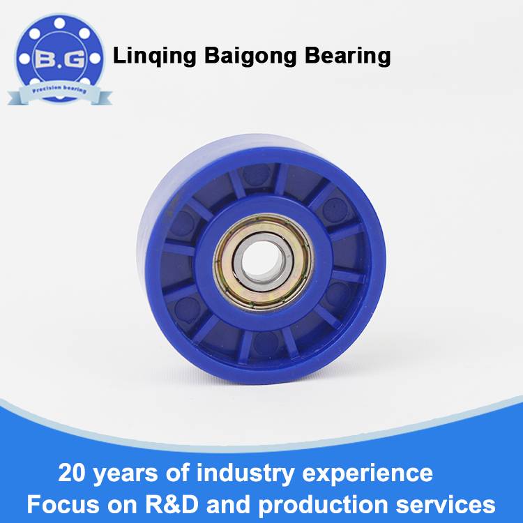 Stamped rubber bearings
