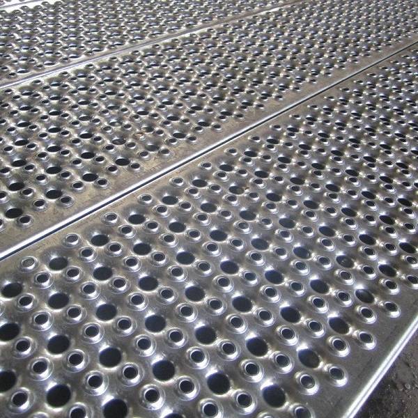 Perforated Anti slip metal gratings for deck grip strut walkway
