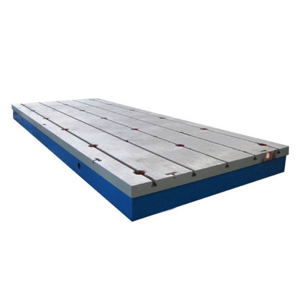 T slotted cast iron surface plate