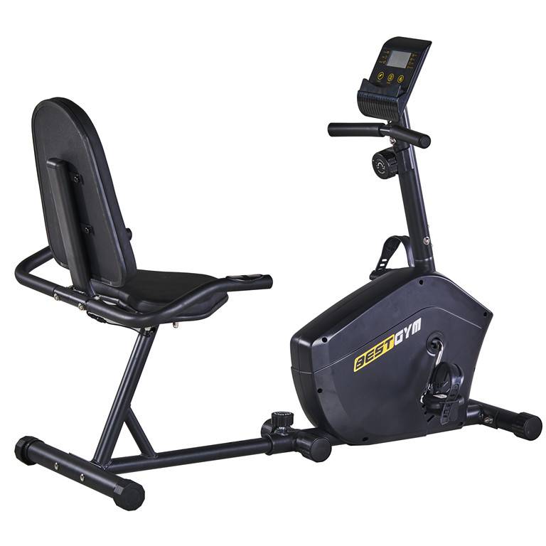 Home Exercise Machine Sitting Recumbent Bike with 8 level Manual Resistance