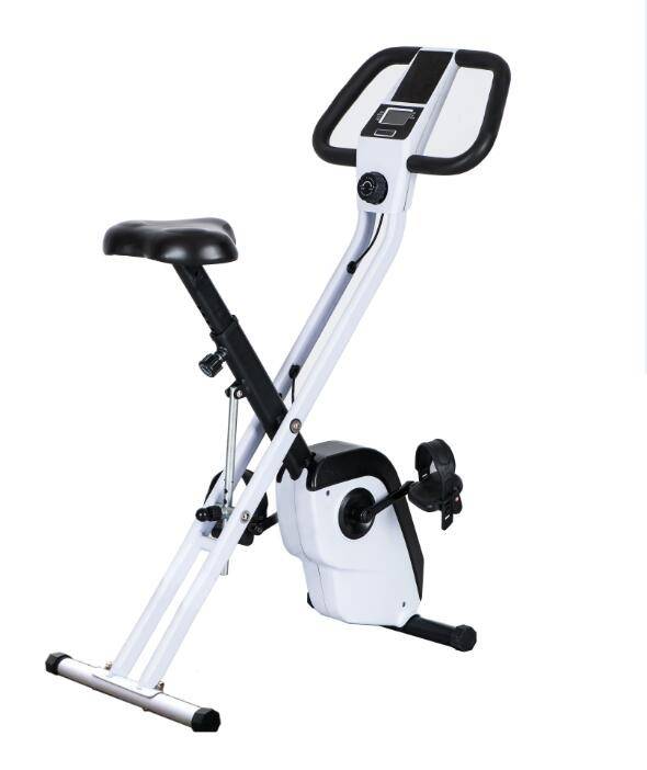 Foldable Magnetic Exercise Bike with 8 Tension Control for Home Body Building