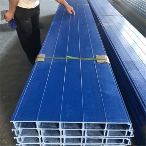 GRP Pultruded Fiberglass Forms Fiberglass Tube Structure FRP Grating Pultrusion Section / Profile