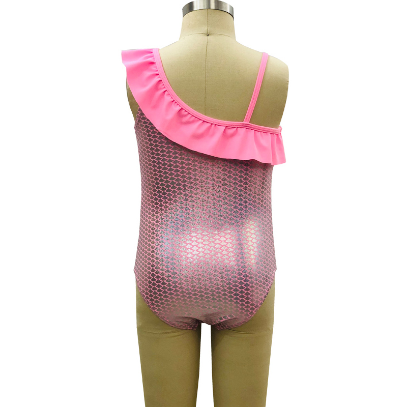 Summer 90-120cm Eco-Friendly Breathable Reversible Baby Girl Swimwear Featured Image
