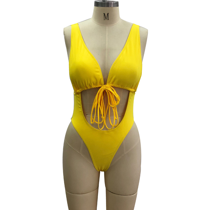 Detachable Pad Smooth One Piece Pin Up Swimsuit For Women Featured Image