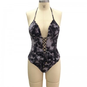 Adjustable Double Straps Elegant Womens Swimsuit With Removable Padded