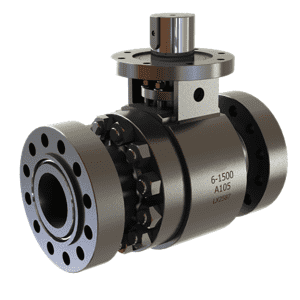 Two piece forged fixed ball valve