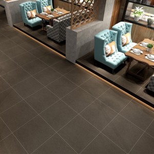 Anti Slip Full Body Rustic Ceramic Floor Tiles 60x60cm Grey Color