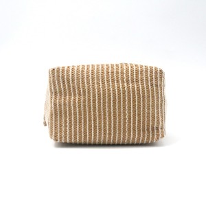 Paper Straw Pouch Eco-friendly Natural Color Make Up Cosmetic Organizer