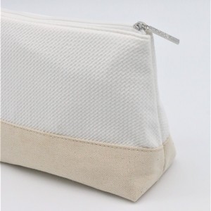 Natural Fabric reusable cosmetic makeup bag packaging for Unisex for Travel