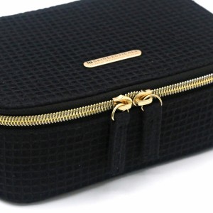 Waffle pattern RPET Bag Durable Makeup Natural Eco-friendly Cosmetic Box