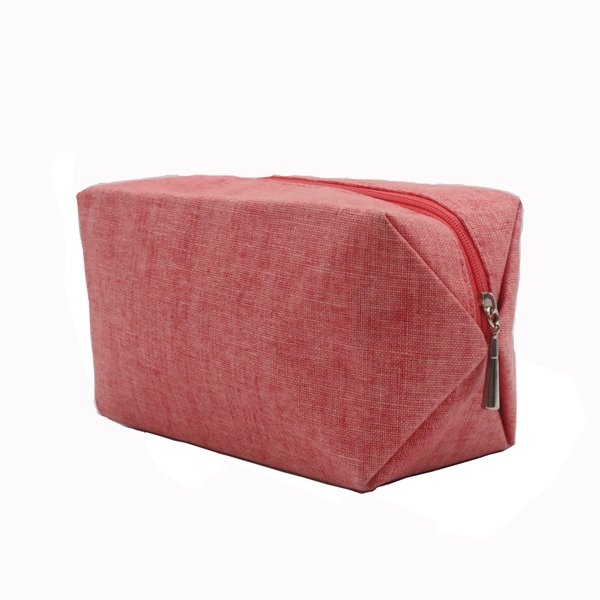 Polyester pink eco-friendly portable bag cosmetic packaging travel business bag Featured Image