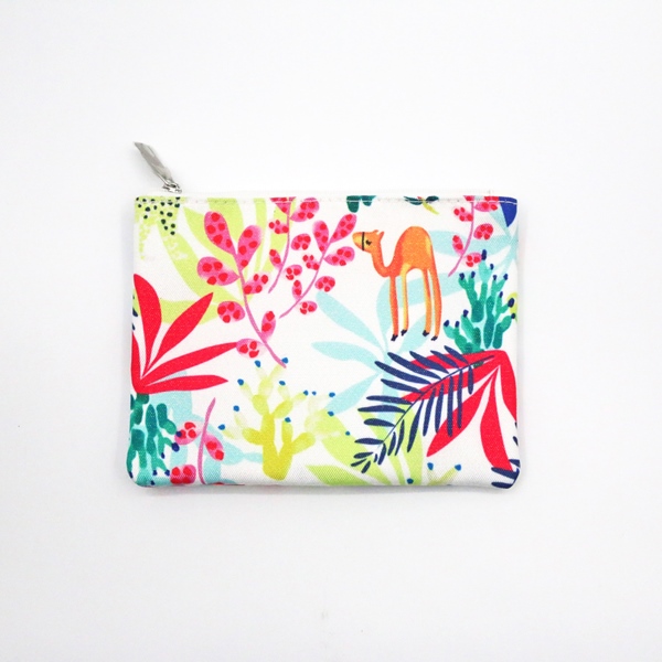 Colorful Polyester Bag Handle Closure Durable Cosmetic Bag With Zipper Featured Image