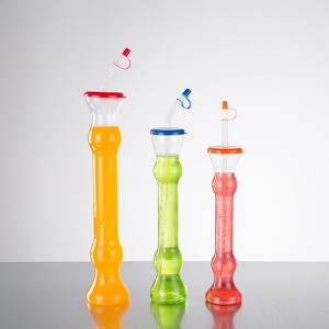 Charmlite Eco-friendly PET Plastic Yard Cup With Straw – 12 oz / 17 oz – 350 ml / 500 ml