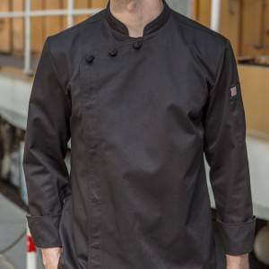 Hidden Placket Long Sleeve Classic Design Chef Jacket And Chef Uniform For Hotel And Restaurant CU1107C0100A